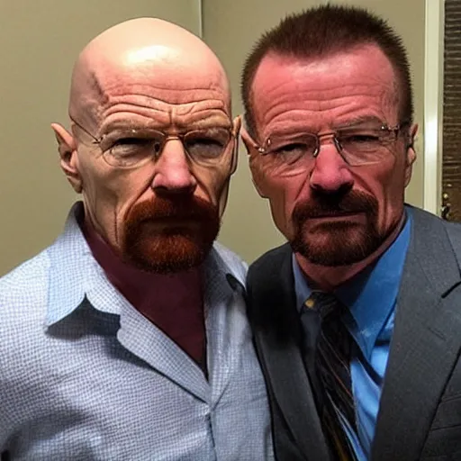 Image similar to walter white with donald trump