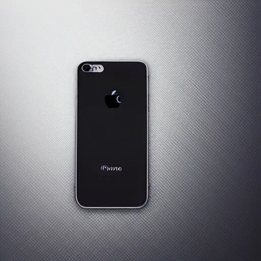 Prompt: promotional photograph for a futuristic iphone made in 2 0 4 0, beautiful photograph, studio lighting, advertisement, 4 k quality, 8 k quality, futuristic!!!! reflective material, intricate texture!!! glowing apple logo