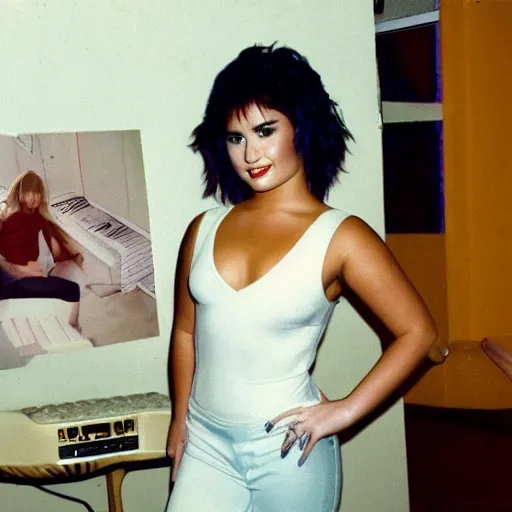 Image similar to demi lovato from the mid 1 9 8 0 s