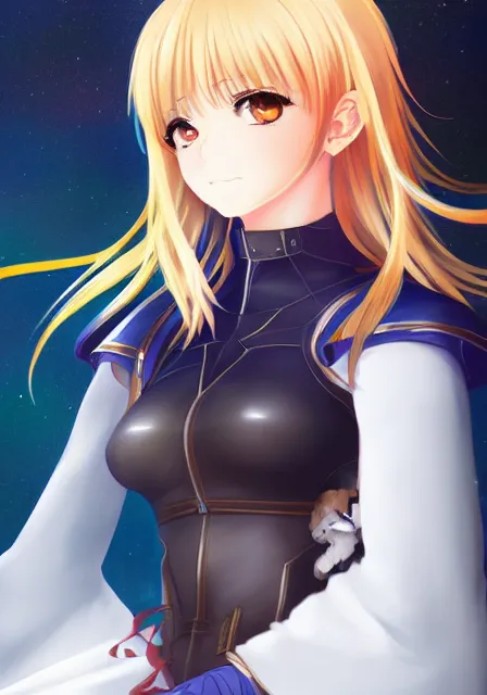 Prompt: A realistic anime portrait of saber in anime fate, digital painting, by Yoneyama Mai and Rossdraws, digtial painting, trending on ArtStation, deviantart