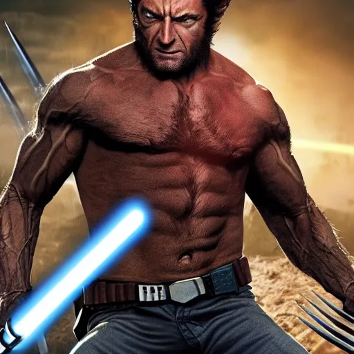 Image similar to wolverine i'm star wars digital art 4 k detailed super realistic