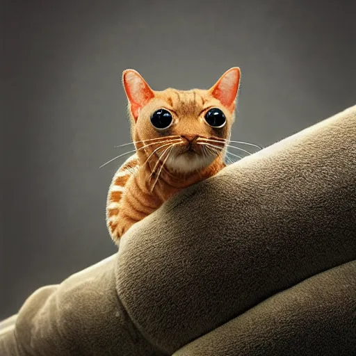 Image similar to a caterpillar - cat - hybrid, animal photography