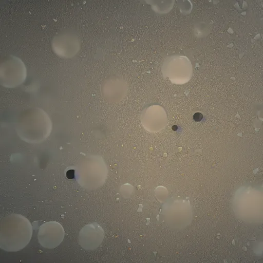 Image similar to Microscopic Air Particles, by Greg Rutkowski, hyperrealistic Full, HD Resolutions, cinematographic, Rendered unreal engine, cinema4D