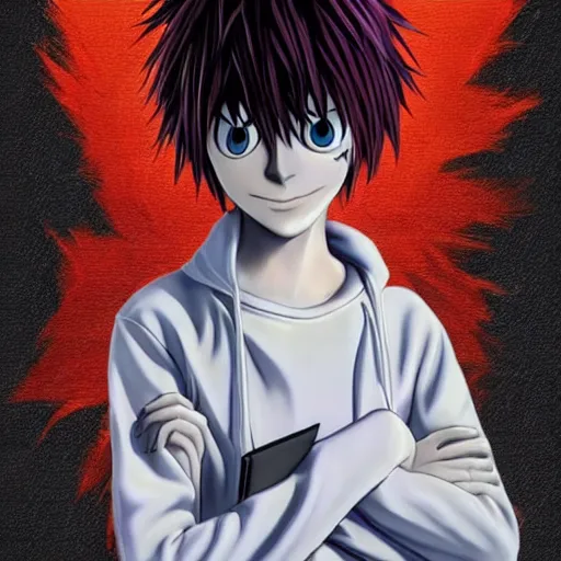 Image similar to mike wazowski in death note digital art very detailed 4 k detailed super realistic