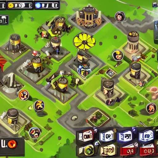 Image similar to a bloons tower defense track set in ww 2