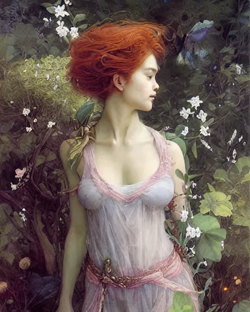 Image similar to a beautiful fairy, by Edgar Maxence and Ross Tran and Michael Whelan and Gustav Boris Valejo