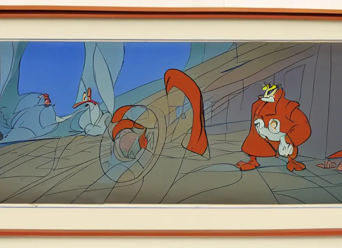 Image similar to original animation cel by milt kahl