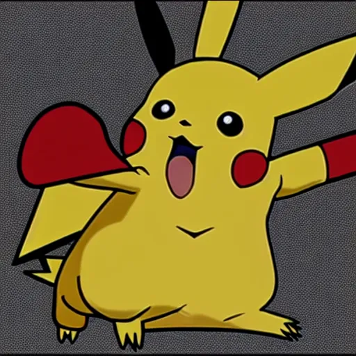 Image similar to pikachu as a transgender in a dress