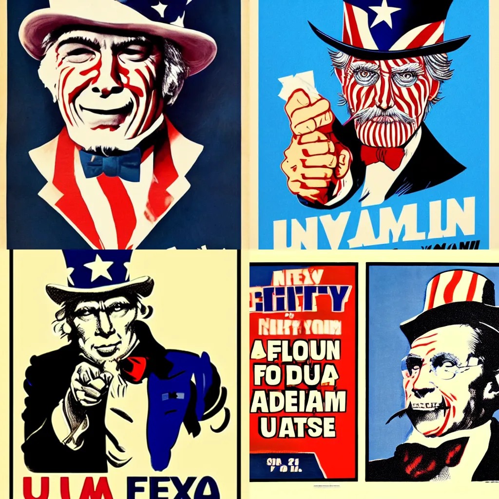 Felix Argyle as Uncle Sam poster | Stable Diffusion | OpenArt