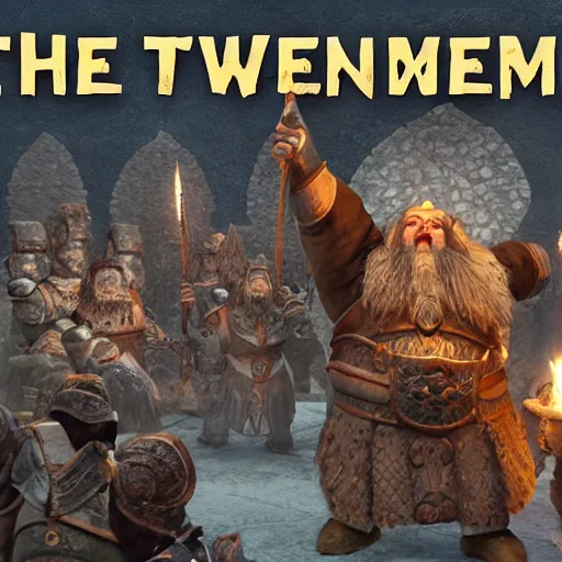 Image similar to the great dwarven welcome gesture