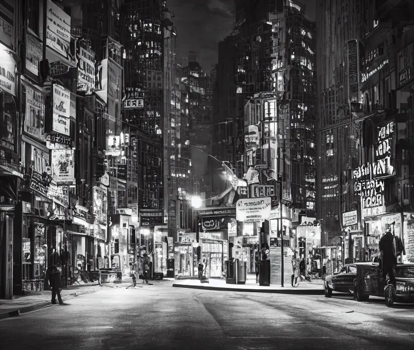 Prompt: street corner city, noir scene, highly detailed, cinematic