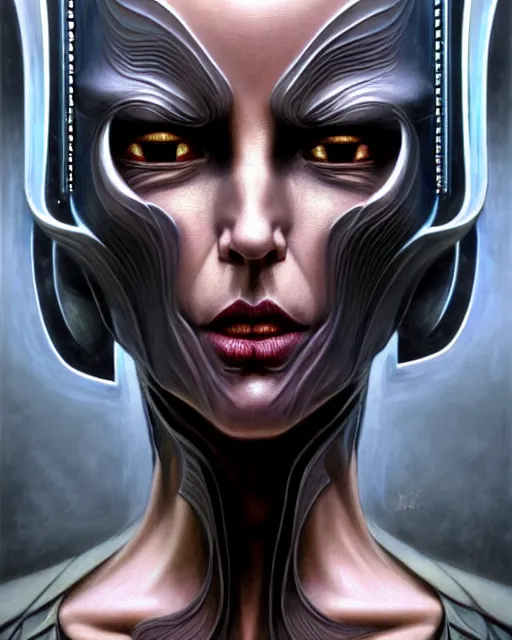 Image similar to front shot of a cyberpunk criminal mastermind character, intricate, elegant, highly detailed, centered, (((artstation, concept art, smooth, sharp focus, artgerm, Tomasz Alen Kopera, Peter Mohrbacher, donato giancola, Joseph Christian Leyendecker, WLOP, Boris Vallejo))), mugshot!!!!!, ugly!!!!!!