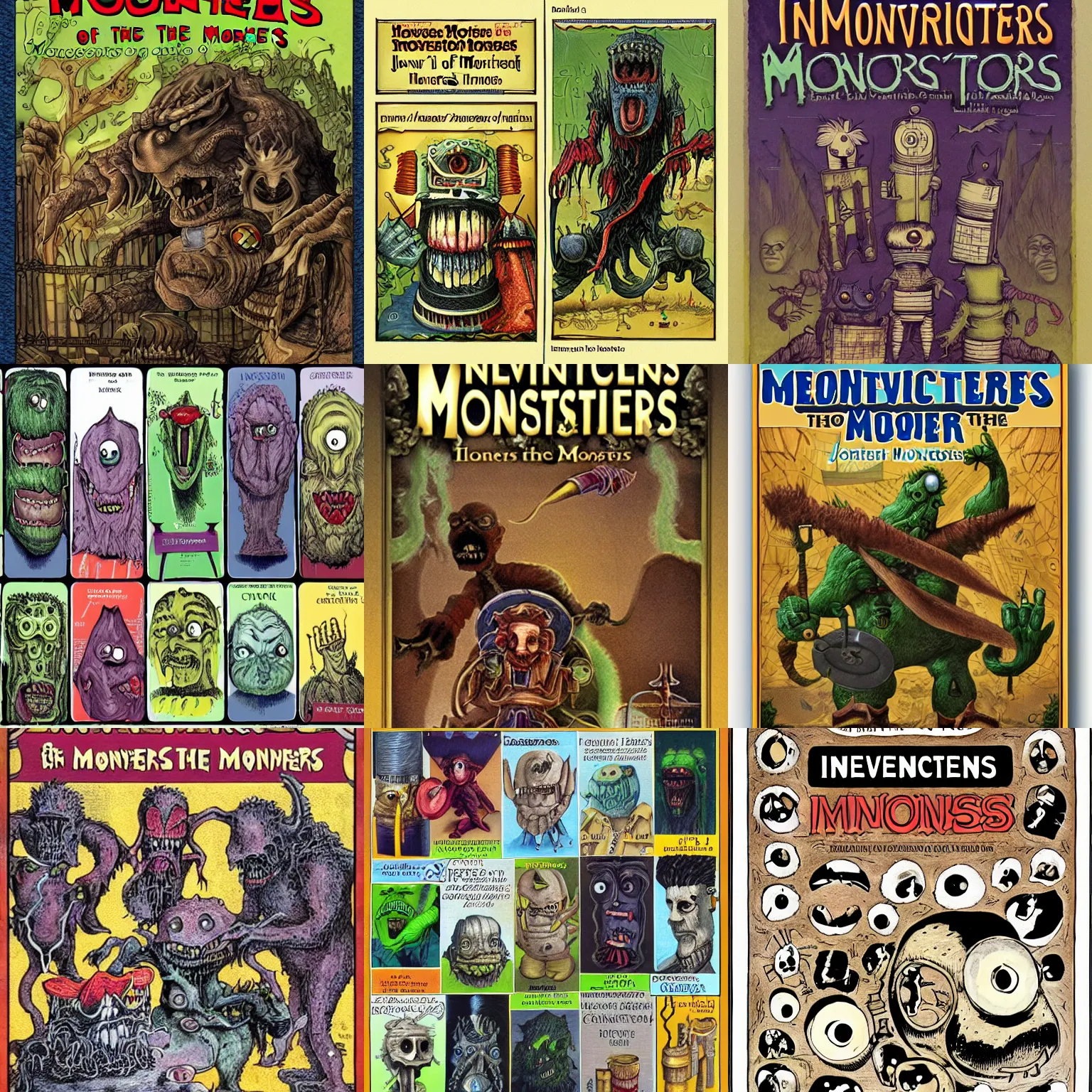 Prompt: Inventions of the Monsters by Joan Hill