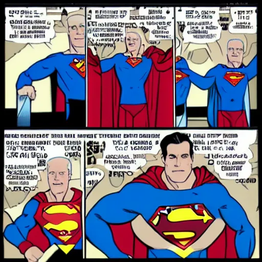 Image similar to joe biden as superman