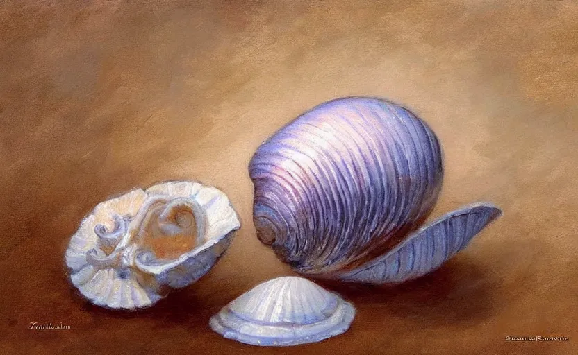 Image similar to Beautiful alchemy seashell. By Konstantin Razumov, highly detailded