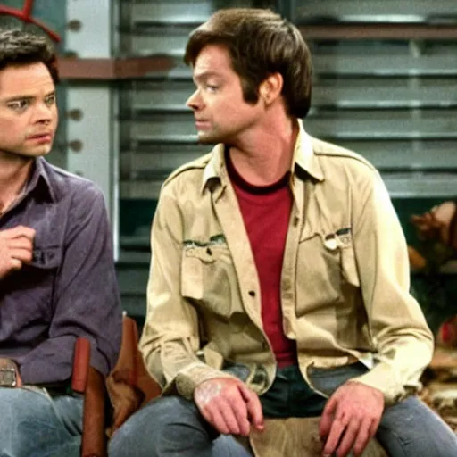Image similar to still of Topher Grace and Kurtwood Smith on That 70s Show