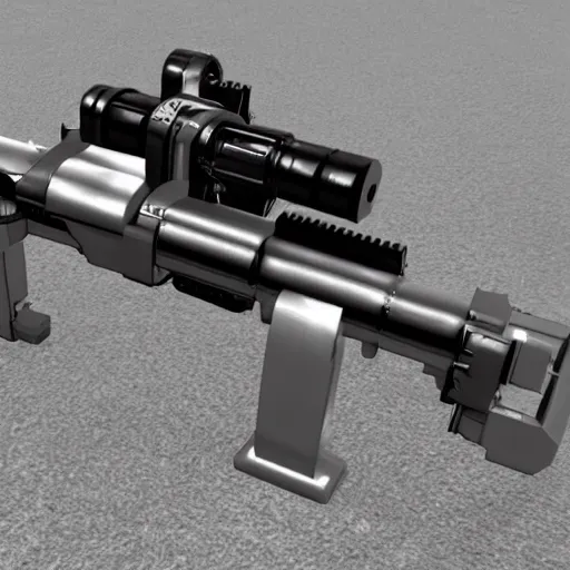 Image similar to futuristic heavy machine gun