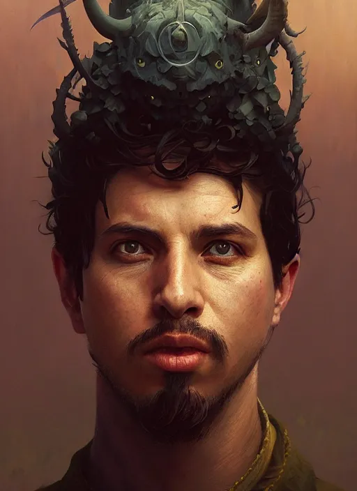 Image similar to highly detailed portrait of luis nazario de lima, stephen bliss, unreal engine, fantasy art by greg rutkowski, loish, rhads, ferdinand knab and lois van baarle, ilya kuvshinov, rossdraws, tom bagshaw, alphonse mucha, global illumination, detailed and intricate environment