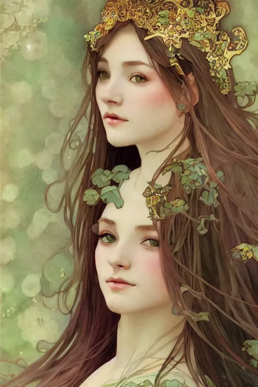 Prompt: beautiful female elf royalty, digital art, 8k, character, realistic, portrait, photorealism, japan watercolour, masterpiece art, alphonse mucha