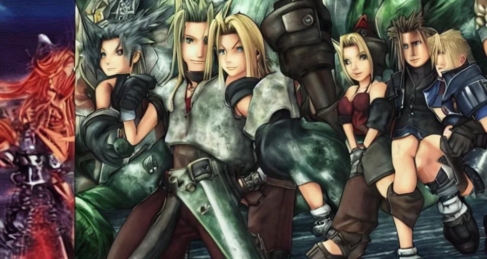 Image similar to the two complementary forces that make up all aspects and phenomena of life, from Final Fantasy VII