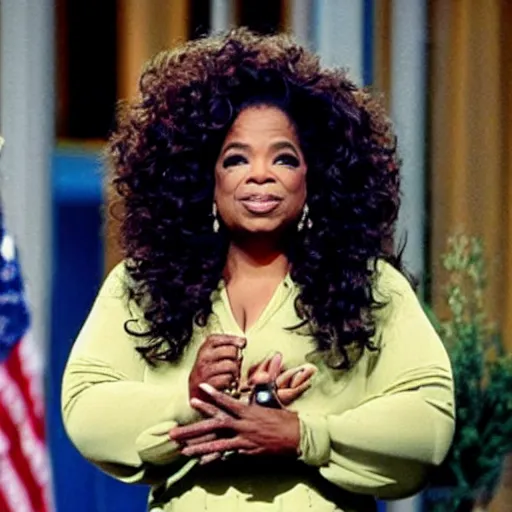 Prompt: oprah winfrey as the first woman on the moon