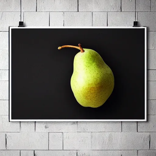 Prompt: 1 9 th century pear's soap advertisement, poster on black canvas, anime style, 8 k