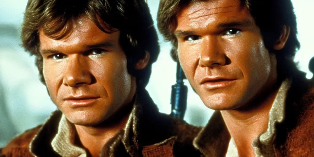 Image similar to han solo closeup shot, from the original starwars