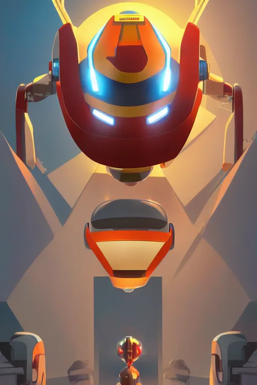 Image similar to metabots medabots medarotto medarot robot minimalist comics helmet mask neon cybereye, behance hd by jesper ejsing, by rhads, makoto shinkai and lois van baarle, ilya kuvshinov, rossdraws global illumination ray tracing hdr radiating a glowing aura