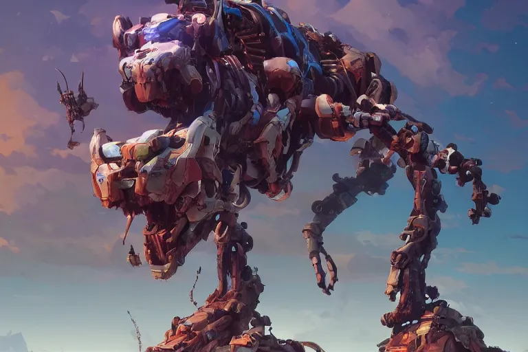 Image similar to watcher machine mecha animal beast robot of horizon forbidden west horizon zero dawn bioluminiscence, behance hd by jesper ejsing, by rhads, makoto shinkai and lois van baarle, ilya kuvshinov, rossdraws global illumination