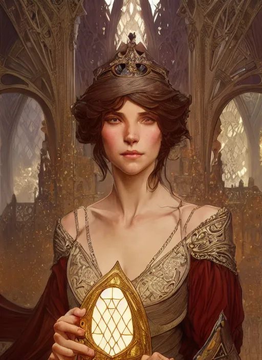 Image similar to panorama of camelot, d & d, fantasy, intricate, elegant, highly detailed, digital painting, artstation, concept art, smooth, sharp focus, illustration, art by artgerm and greg rutkowski and alphonse mucha