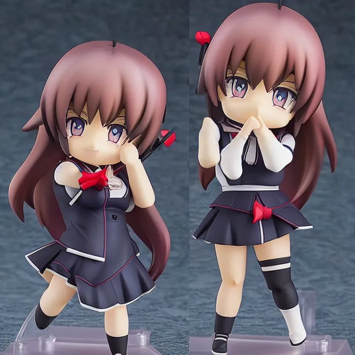 Prompt: Mai_Sakurajima, An anime nendoroid of Mai Sakurajima, figurine, detailed product photo