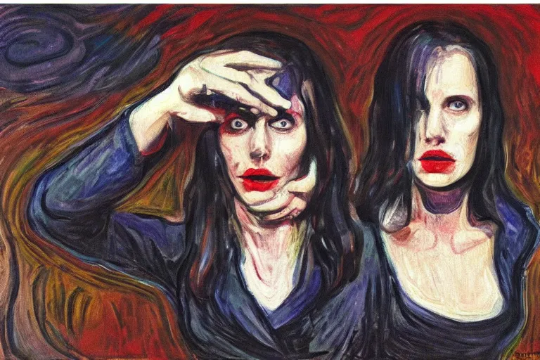 Image similar to its like russian roulette, when your placin, your bet, art by edvard munch. so don't be upset when your broke and your done, art by robert hickox. canvas art, dark ambient, image elegant. acrylic art, trending on artstation