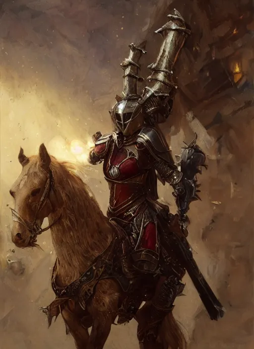 Image similar to short muscular blonde woman wearing realistic medieval armour, detailed by gaston bussiere, bayard wu, greg rutkowski, giger, maxim verehin, greg rutkowski, masterpiece, sharp focus, cinematic lightning