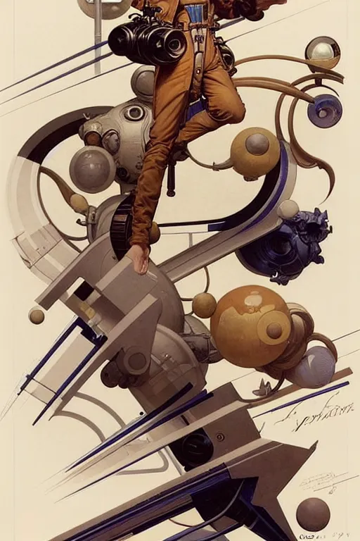 Image similar to design only! ( ( ( ( ( 2 0 5 0 s retro future art italian jj leyendecker designs borders lines decorations space machine. muted colors. ) ) ) ) ) by jean - baptiste monge!!!!!!!!!!!!!!!!!!!!!!!!!!!!!!