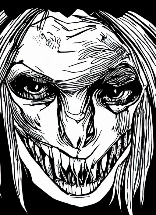 Spooky Halloween Skull Face Drawing RoyaltyFree Stock Image  Storyblocks