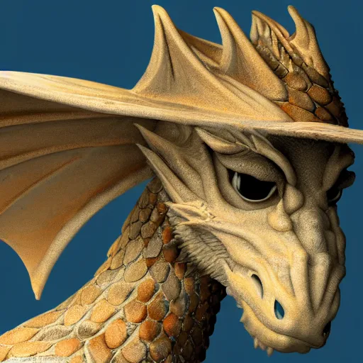 Prompt: A dragon wearing a baseball hat, photorealistic, 8k