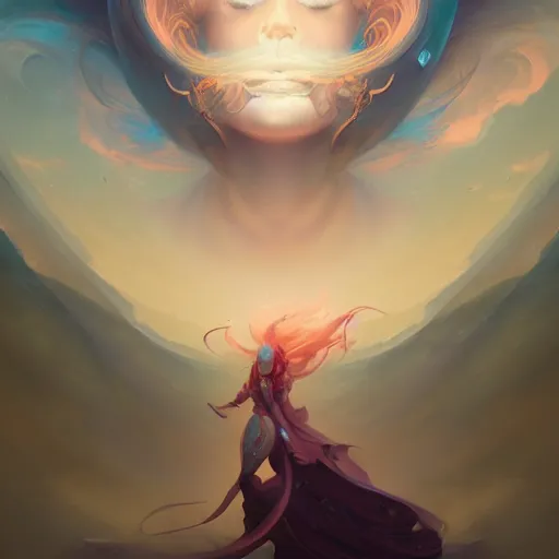 Prompt: portrait of a beautiful metaphysical emanation, fantasy concept art by pete mohrbacher and wlop and artgerm , digital art, highly detailed, intricate, sci-fi, sharp focus, Trending on Artstation HQ, deviantart, volumetric lighting, unreal engine 5, 4K UHD image