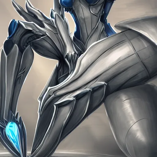 Image similar to very close up foot pov shot, detailed foot shot, feet art, hyperdetailed elegant beautiful stunning hot anthropomorphic mecha female dragon giantess showing detailed sharp dragon feet to camera, furry paw art, anthro paw art, sharp claws, sharp silver armor, elegant legs, warframe destiny fanart, giantess art, dragon paws, furaffinity, octane