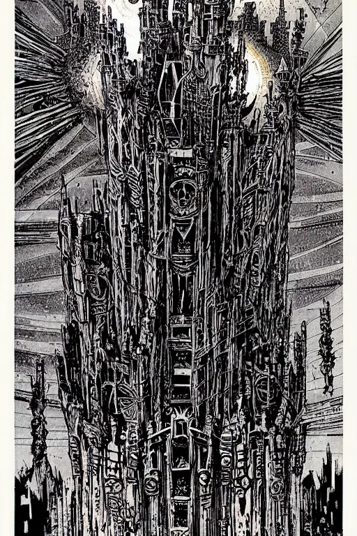 Image similar to castle by Philippe Druillet