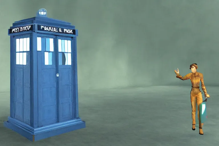 Image similar to tardis in half life alyx