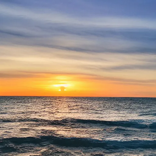 Image similar to sunset clouds in shape of a gigantic angel face