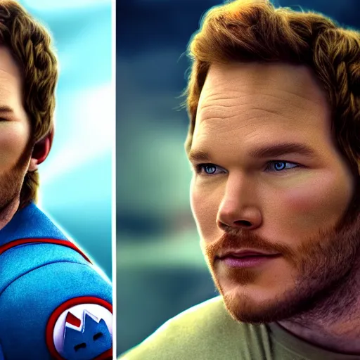 Image similar to a film still portrait of chris pratt dressed up as mario with the face and body of chris pratt in real life as a real person, grotesque, disturbing, disgusting, realistic hyperrealistic 4 k resolution 8 k resolution highly detailed very detailed extremely detailed hd quality detailed face very detailed face extremely detailed face trending on artstation, modern portrait, modern photograph, film still