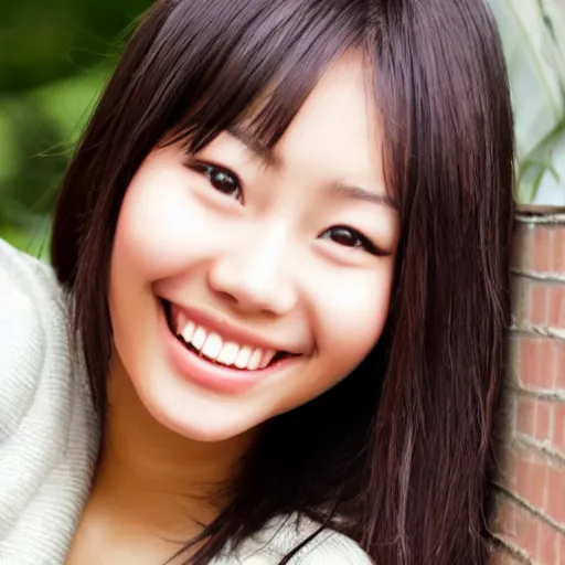 Image similar to beautiful asian girl smiling