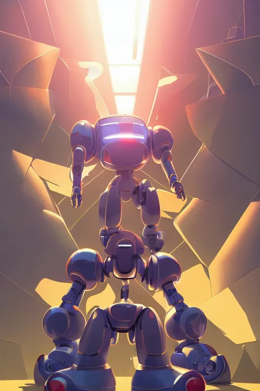 Image similar to metabots medabots medarotto medarot robot minimalist comics, behance hd by jesper ejsing, by rhads, makoto shinkai and lois van baarle, ilya kuvshinov, rossdraws global illumination ray tracing hdr radiating a glowing aura