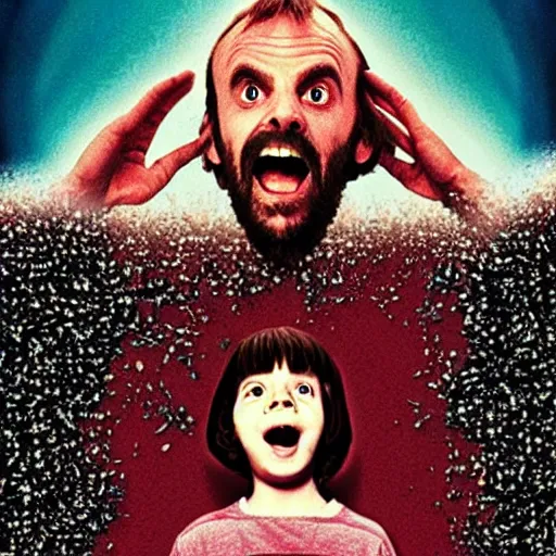 Image similar to poster for “ the shining ” movie