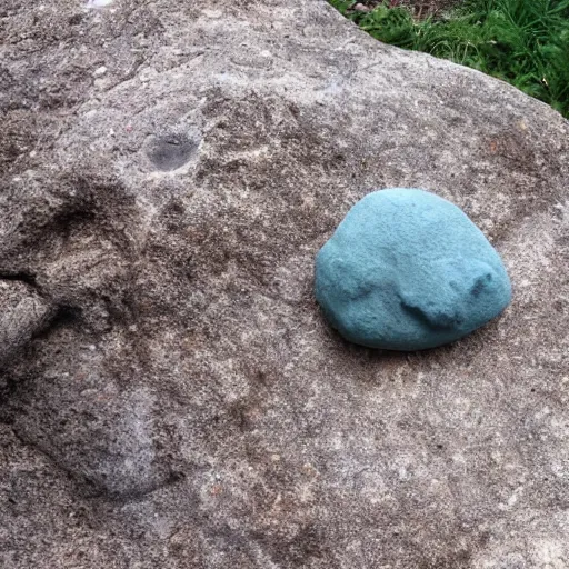 Prompt: a rock shaped like a dinosaur