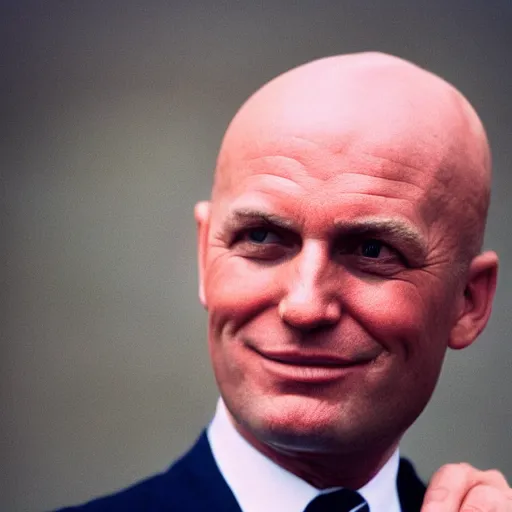 Prompt: photo of donald trump as a bald man, cinestill, 8 0 0 t, 3 5 mm, full - hd
