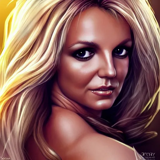 Prompt: a gourgeous britney spears in the style of stefan kostic, realistic, full body, sharp focus, 8 k high definition, insanely detailed, intricate, elegant, art by stanley lau and artgerm