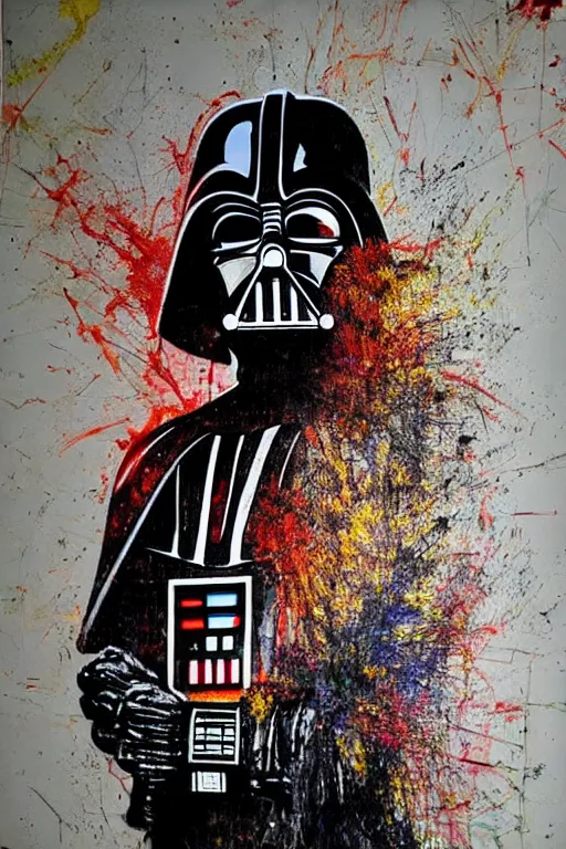 Image similar to darth vader by artur bordalo