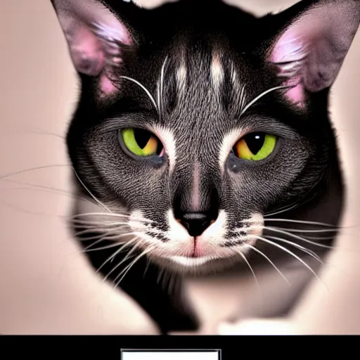 Image similar to a cat - pig - hybrid, animal photography